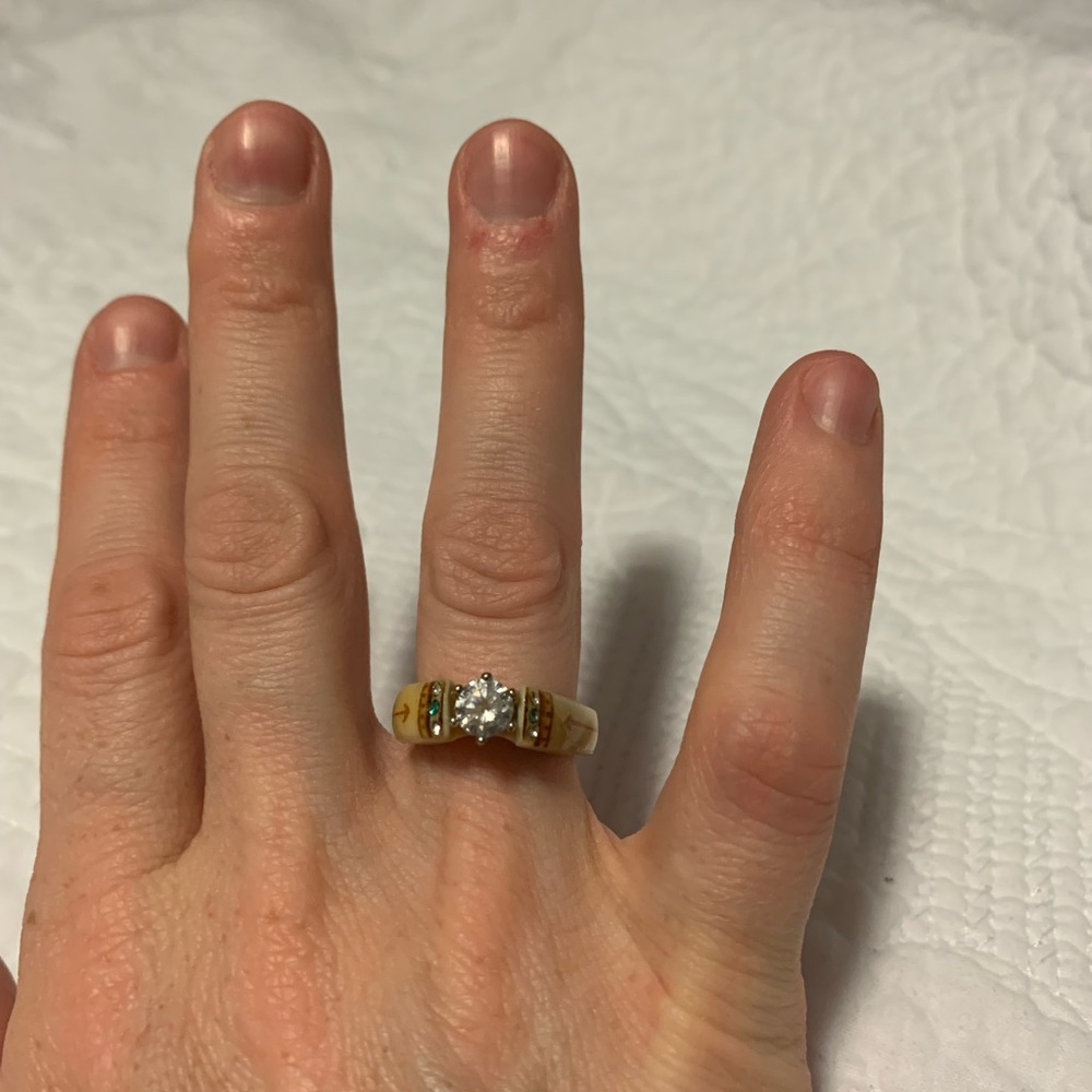 Genuine Deer Antler Ring